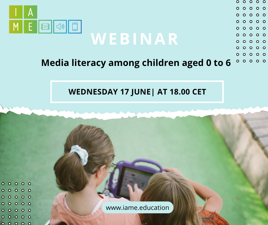 Webinar on Media literacy among children aged 0 to 6